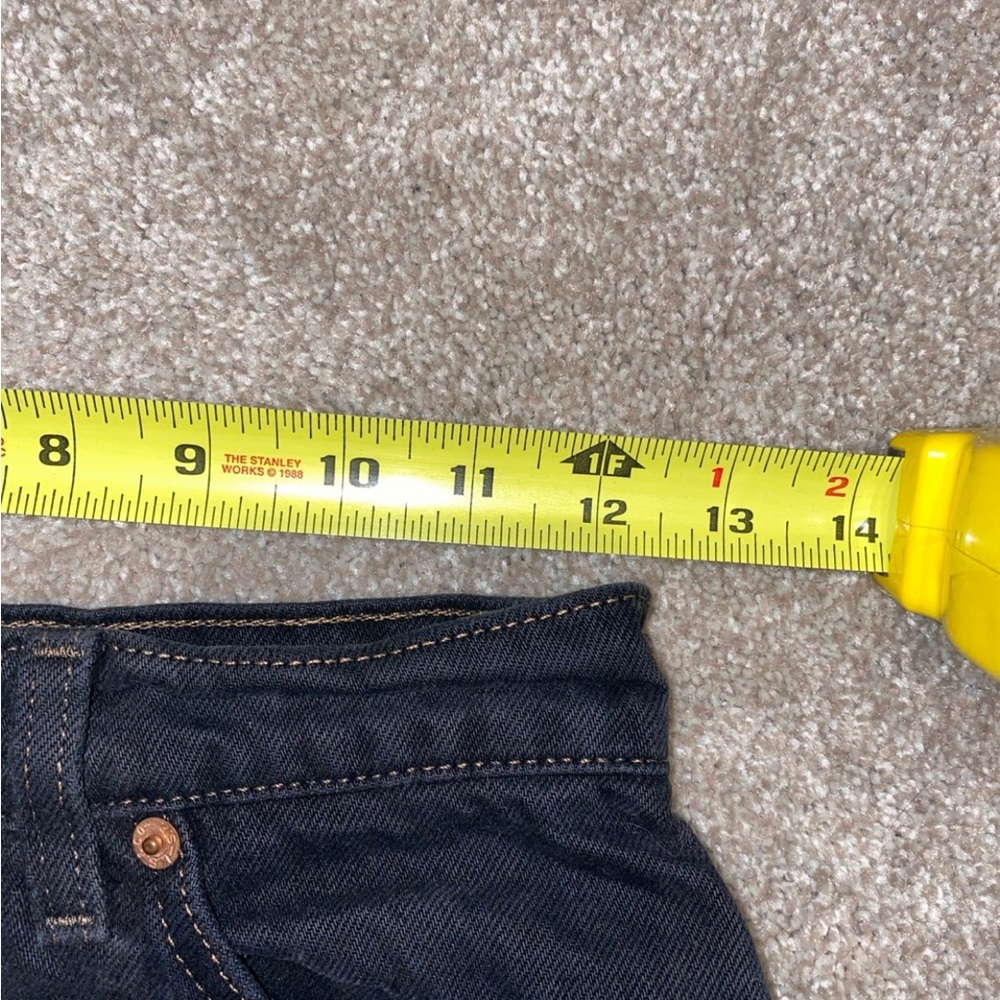 Vintage Orange Tab Black Distressed Levi’s Shorts Size 3‎ - Picture 4 of 6
